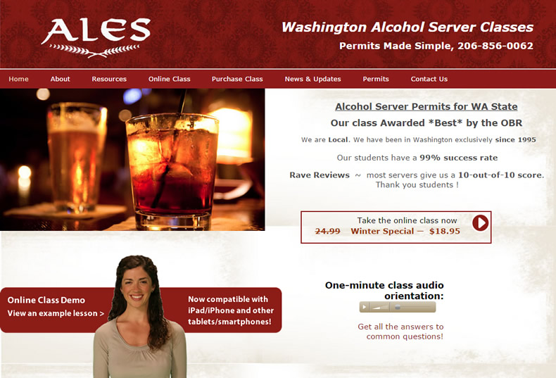 ALES Washington E-Learning Course & Website